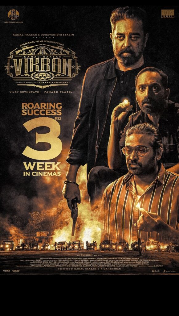 Vikram (2022) (Hindi + Tamil) Dual Audio UnCut South Movie BluRay HD ESub